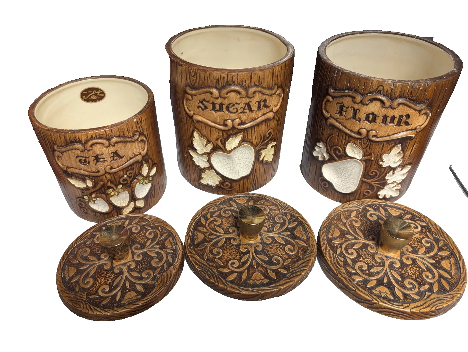 Treasure Craft Ceramic Canister Set of 3