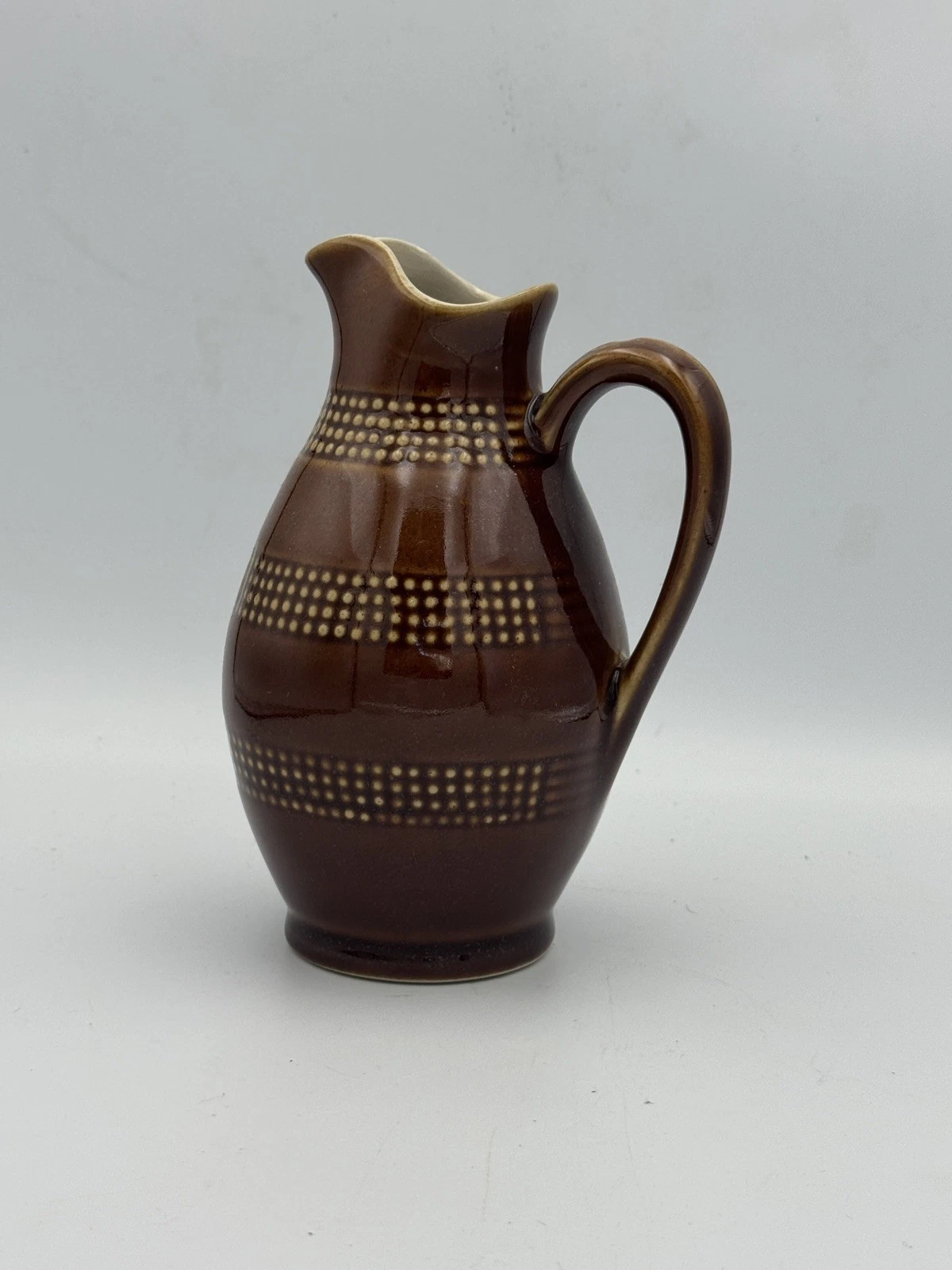 French Stoneware Pitcher- Brown