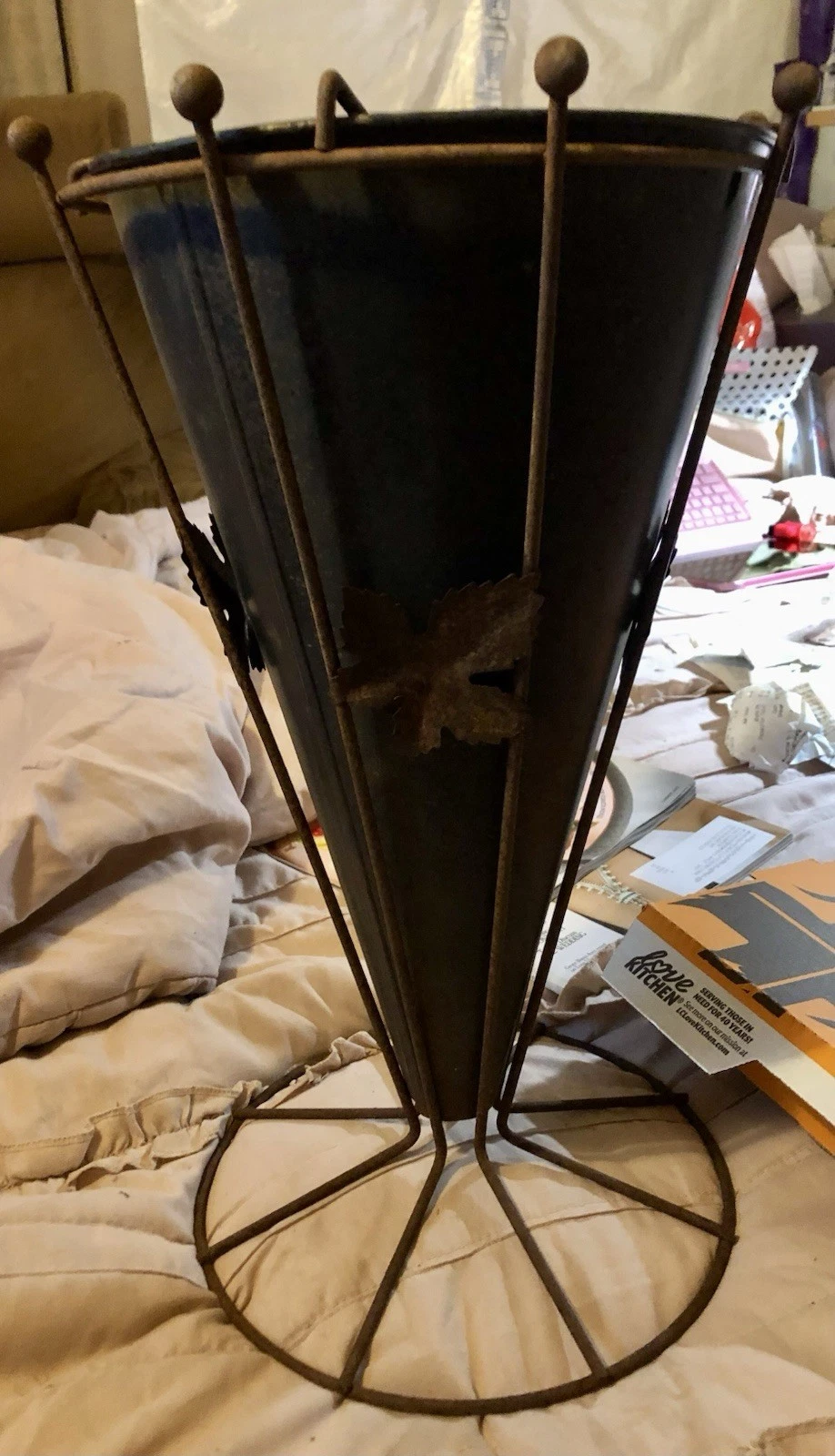 Art Deco Metal Umbrella Stand,