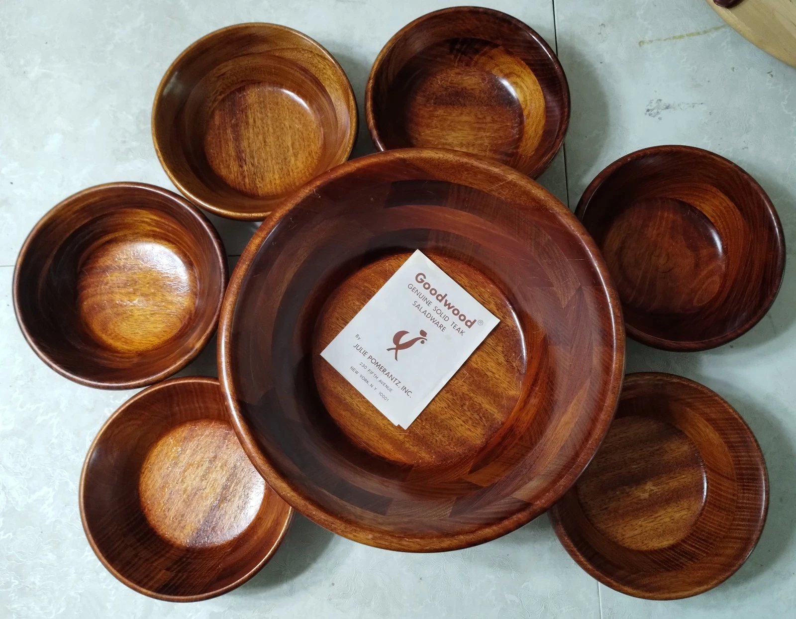 Teak Salad Bowl Set